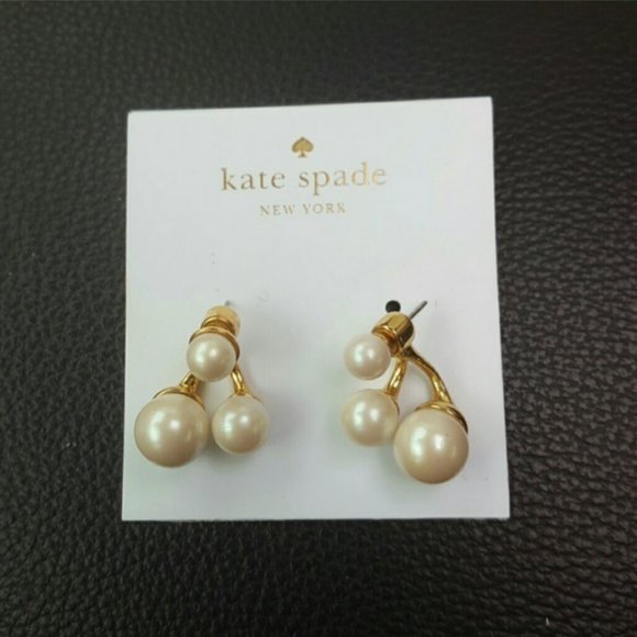 kate spade pearl stud earrings nwot